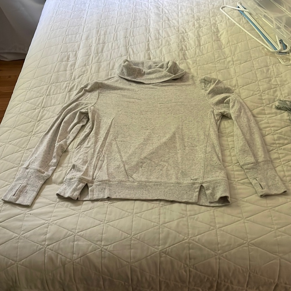 Long sleeve turtle neck pull over with thumbholes